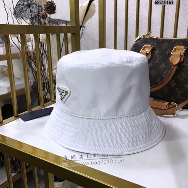 Prada男女同款帽子 普拉達經典暗黑錦綸漁夫帽遮陽帽  mm1067